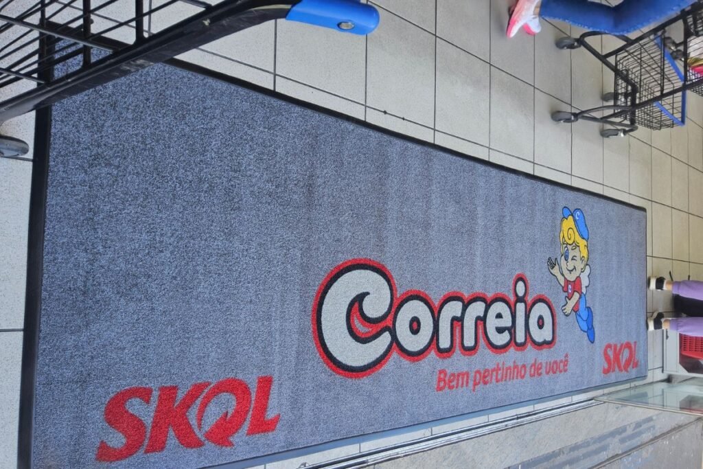 Tapete personalizado para Supermercado Correia, Sorocaba